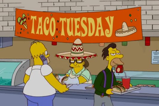 taco tuesday on the simpsons